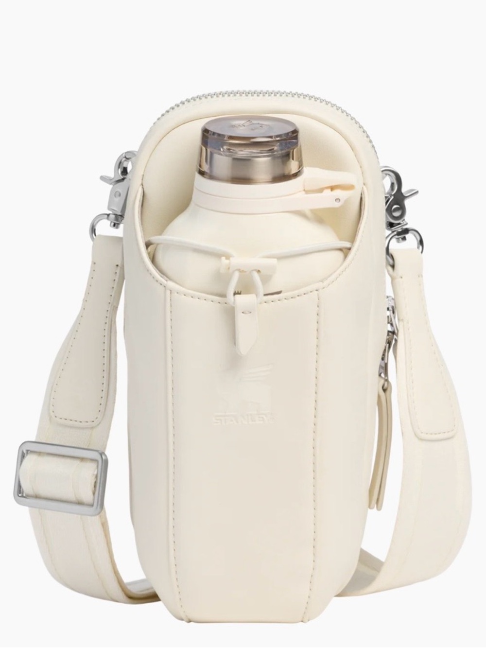 Stanley Cream Crossbody Clutch Bottle Side Kit